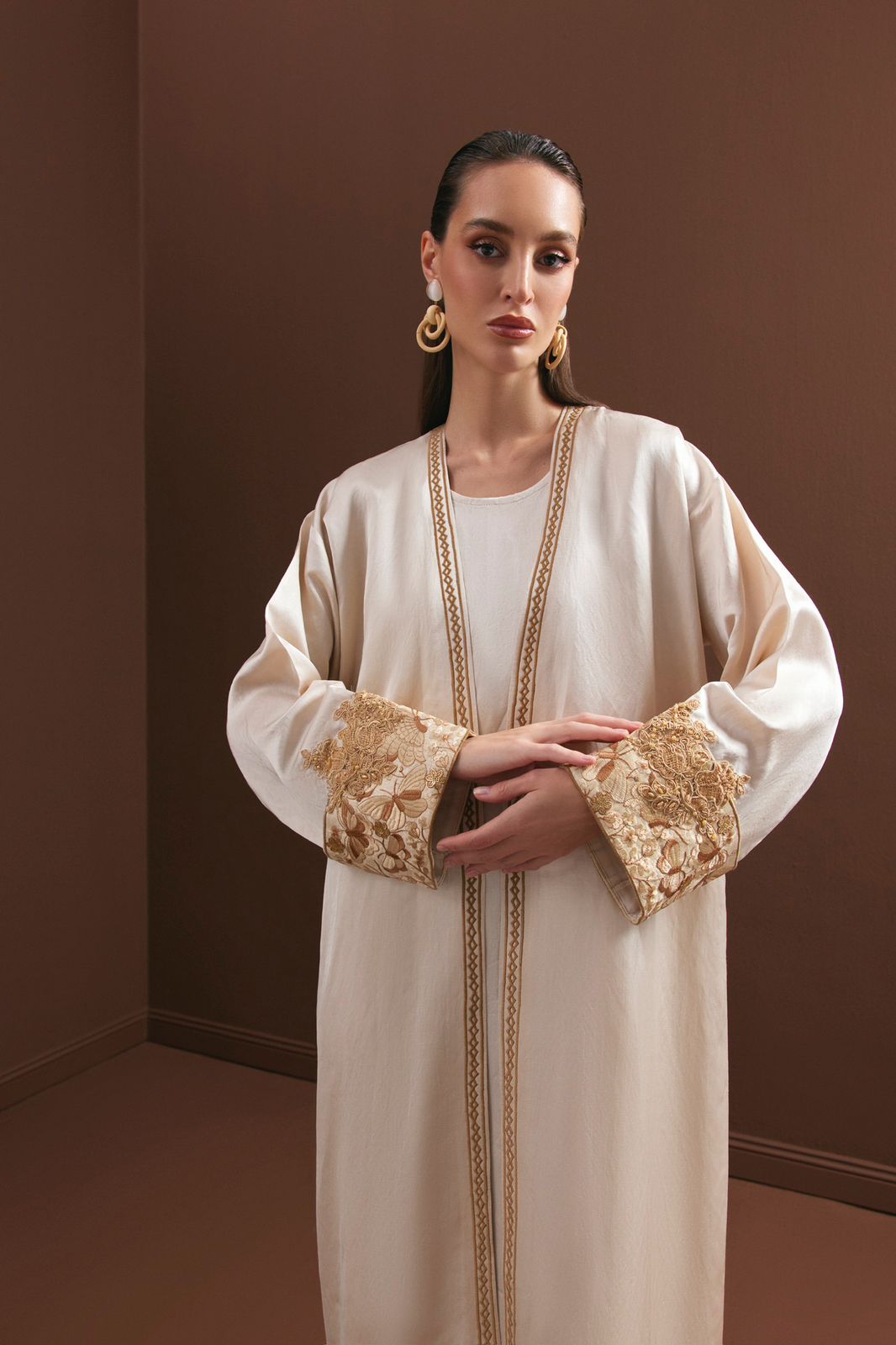 Ivory Edge of Lace Kimono