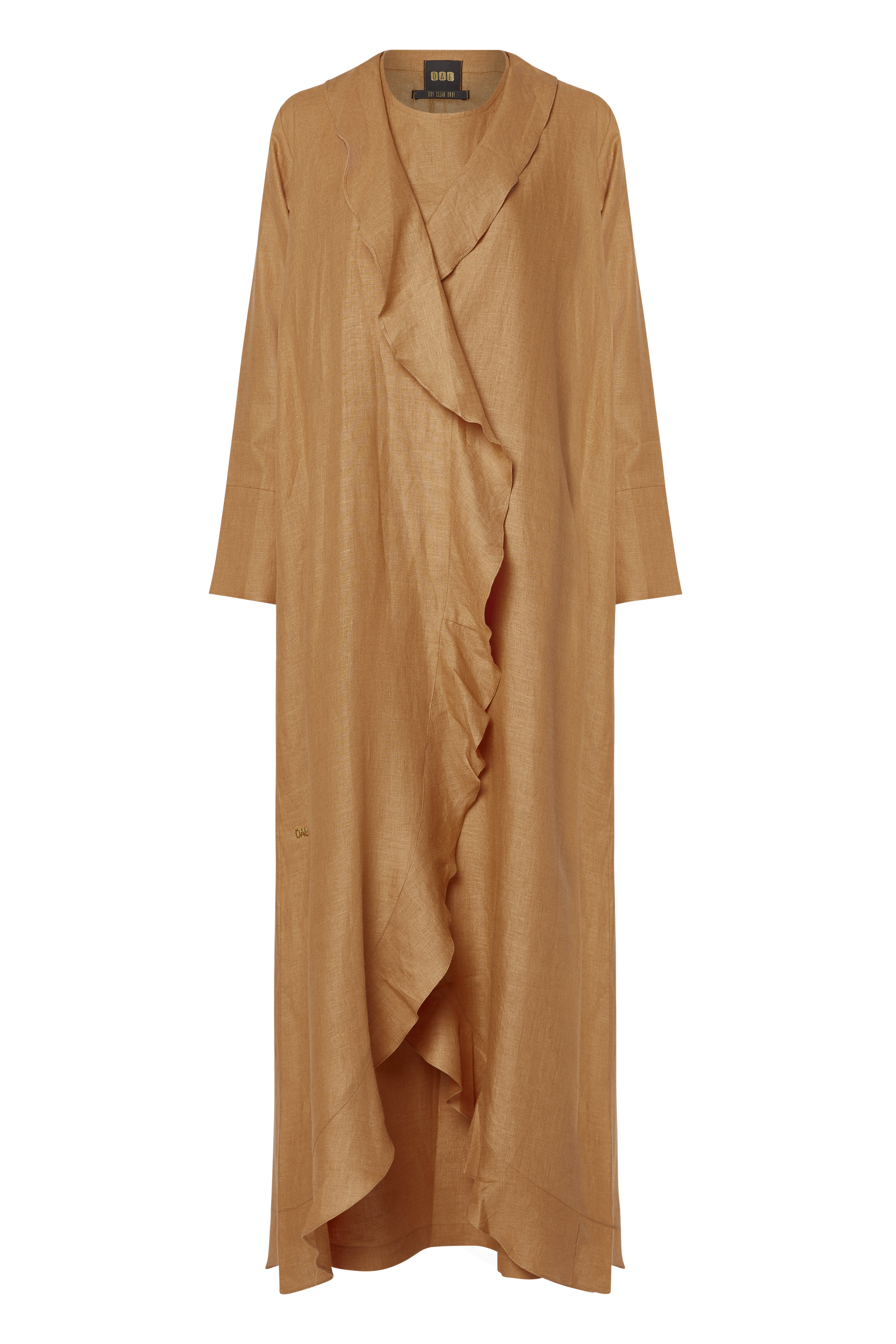 Linen Cardigan Set (Ochre)