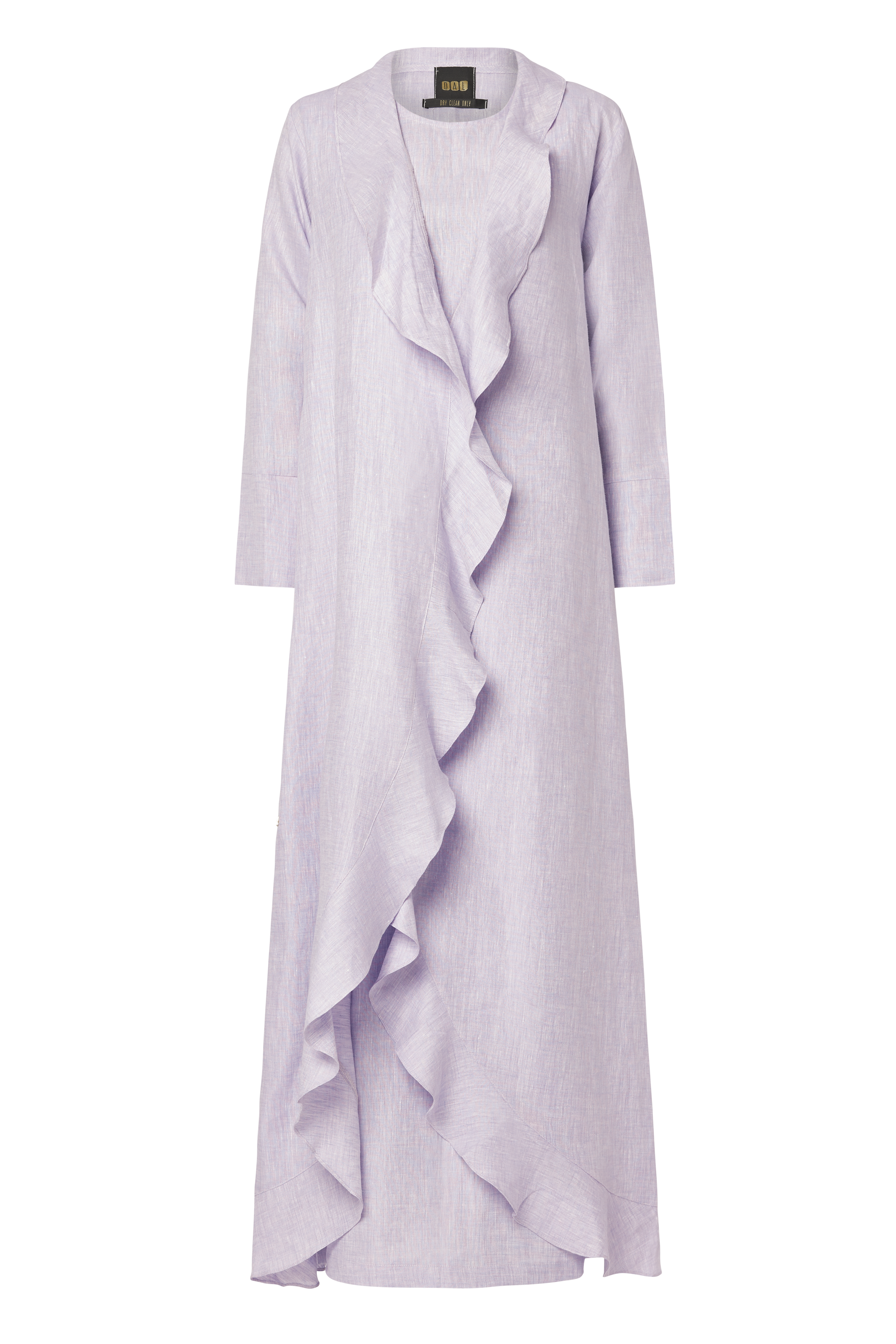 Linen Cardigan Set (Lilac)