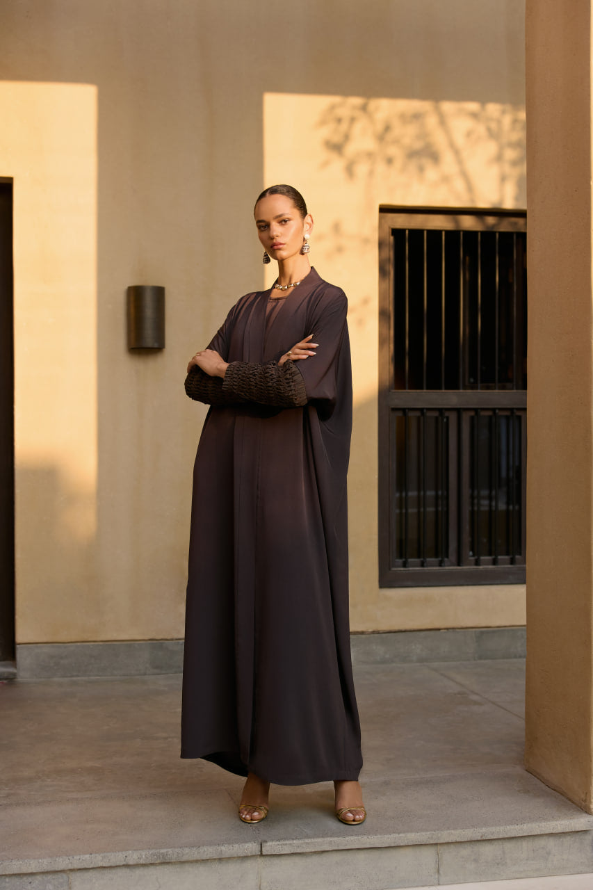 Chocolate Wave Abaya