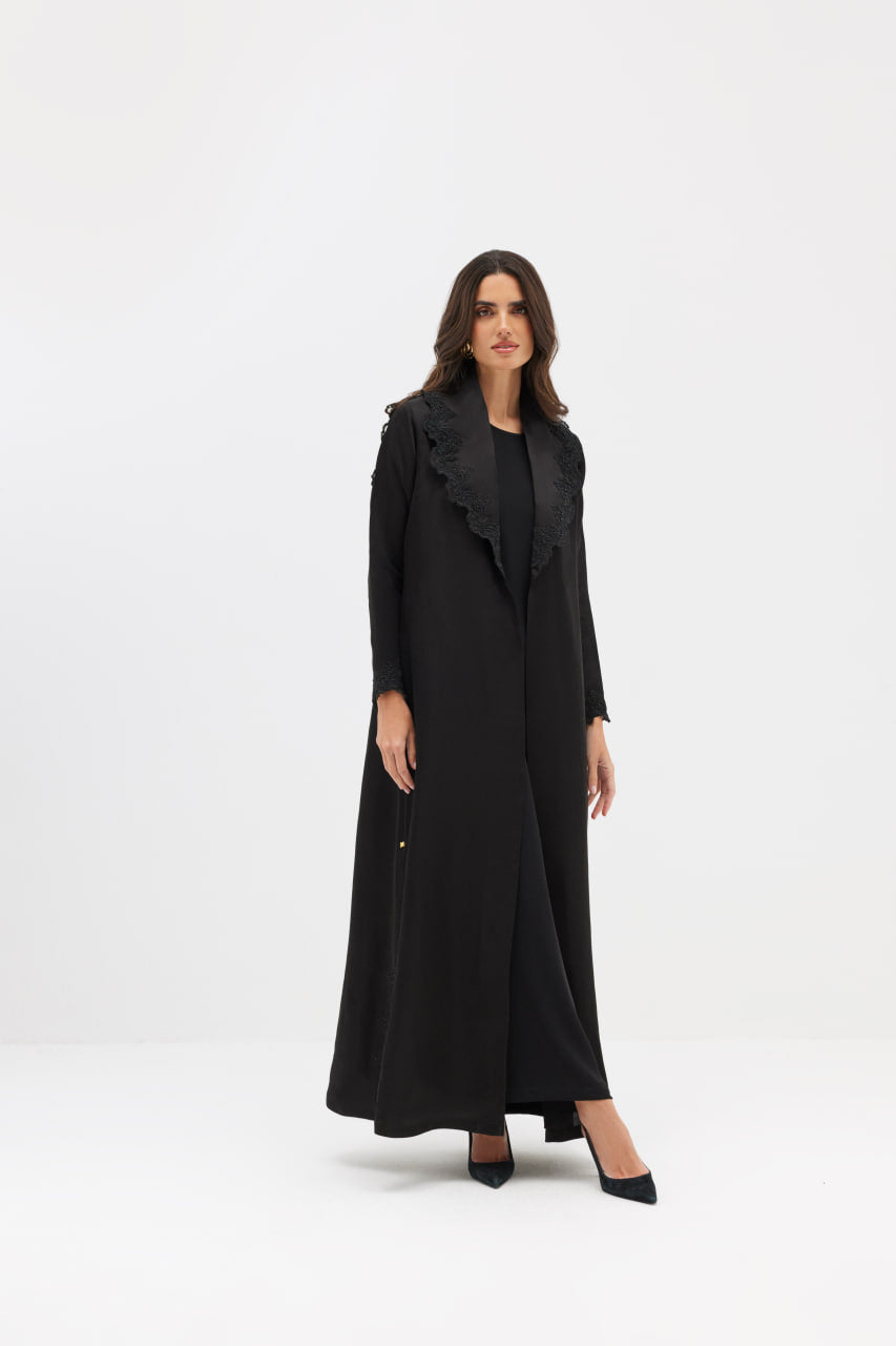Black Edge of Lace Coat