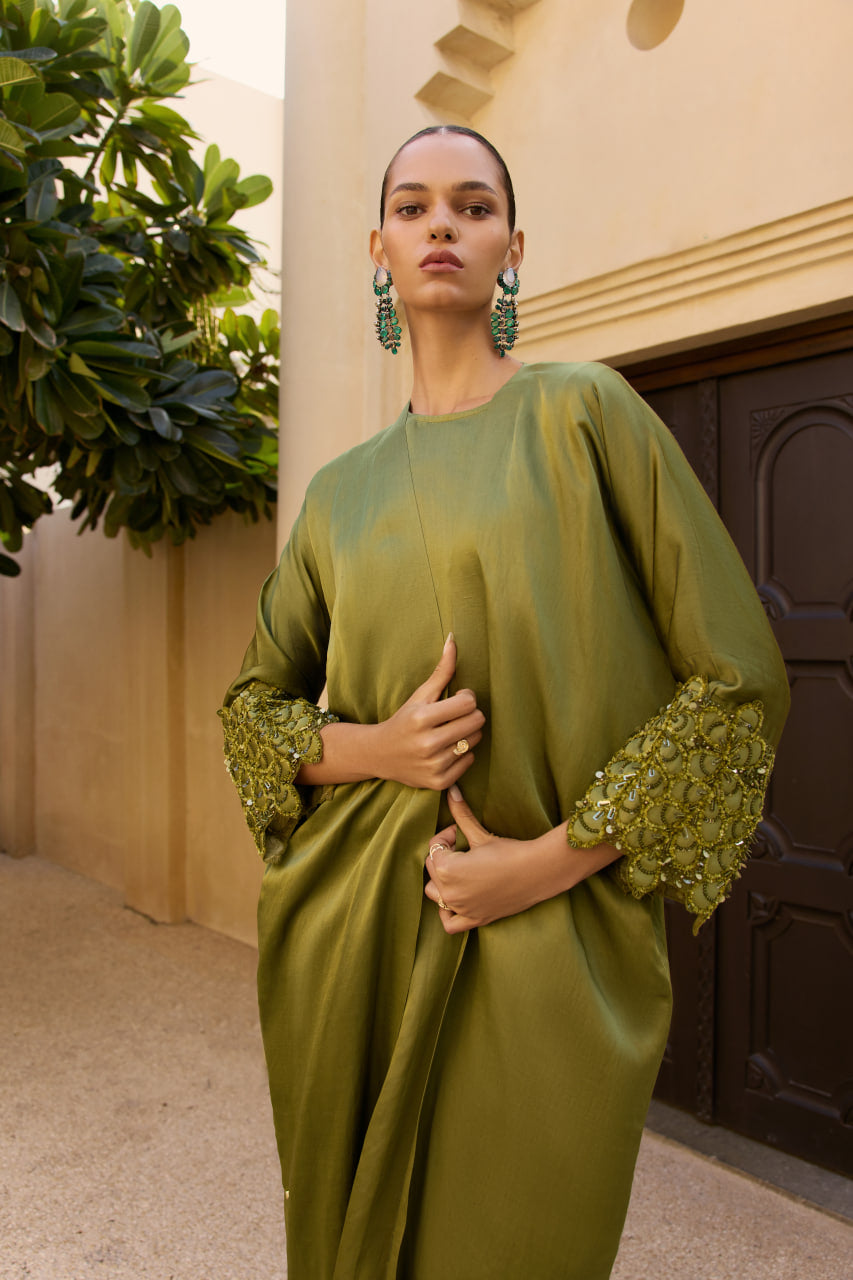 Jade Blossom Abaya