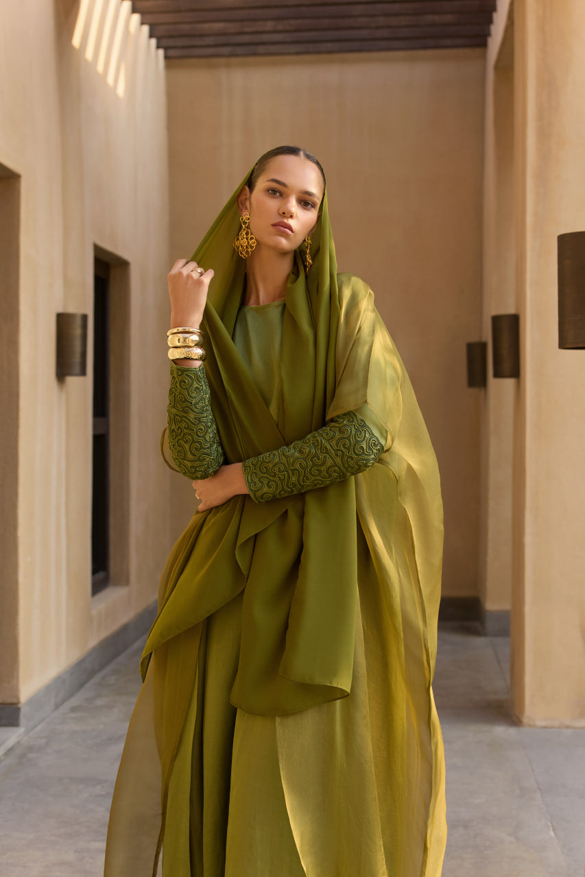 Moss Bronze Royale Abaya
